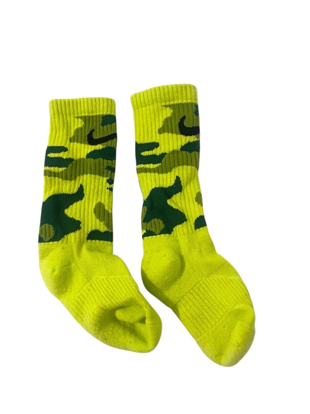 Nike Kids Camouflage Kids Green Socks Size Small